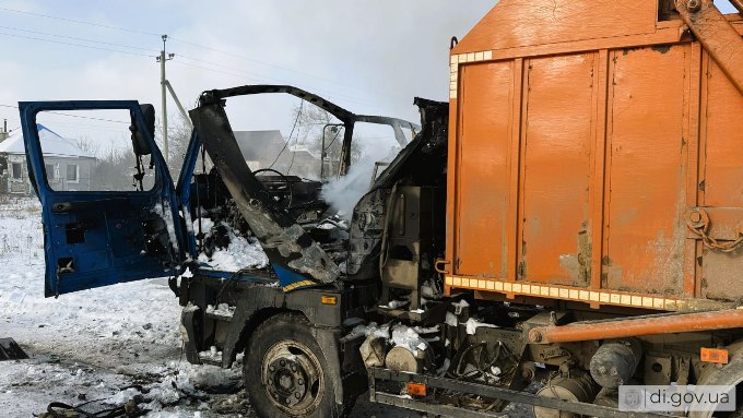 Новини Харкова: дрон рф знищив сміттєвоз